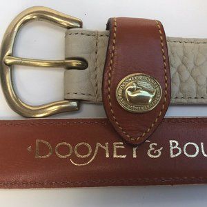 Vintage Dooney & Bourke Bone and British Tan Belt
